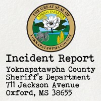 Seal of Yoknapatawpha County with the label "Incident Report"