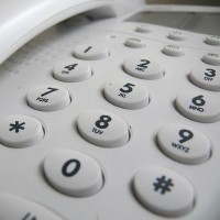 Photo of a home telephone