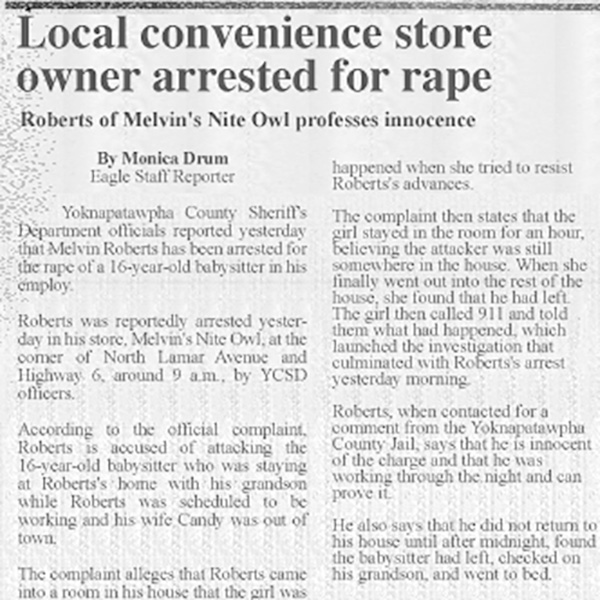 Newspaper clip file – Melvin Roberts