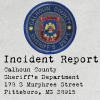 Seal of Calhoun County with label 'Incident Report'