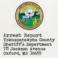 Seal of Yoknapatawpha County with the label 'Arrest Report'