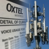 Cell phone tower with an OxTel cell phone bill in the background